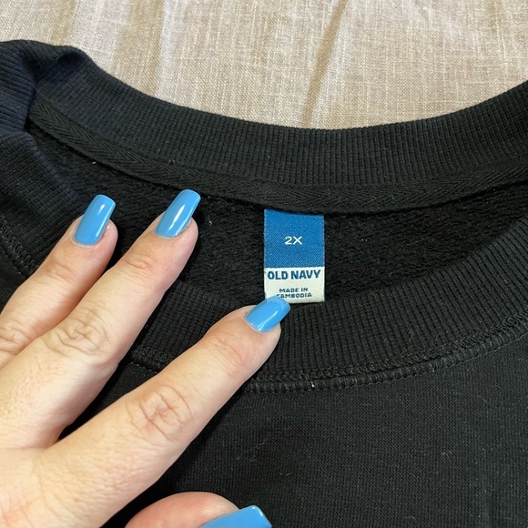 Holiday vibes Oversized tunic crewneck sweater Size 2x embroidered Christmas - Picture 4 of 6